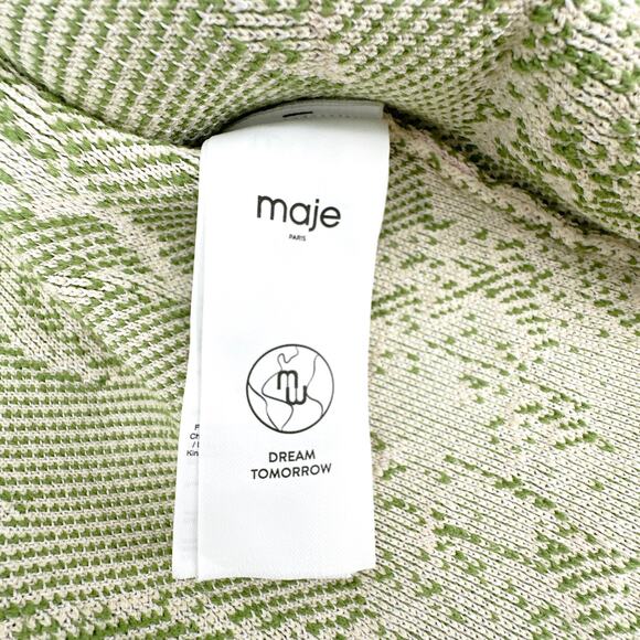 MAJE Aloha Beige Belted Cardigan Jacket 2|M - Picture 7 of 11